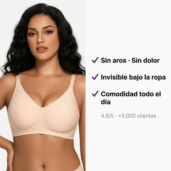 Sujetador Bella® — Sin Aros · Sin Costuras · Invisible