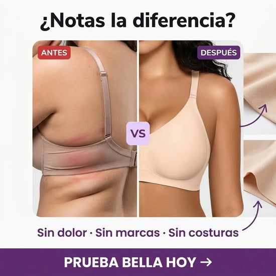 Sujetador Bella® — Sin Aros · Sin Costuras · Invisible